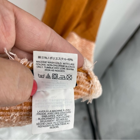 MADEWELL New Mexico Map Chenille Scarf k1371 bittersweet orange - Picture 5 of 7